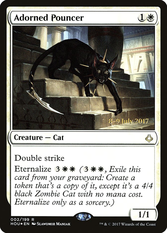 Adorned Pouncer [Hour of Devastation Prerelease Promos] | Gamers Paradise