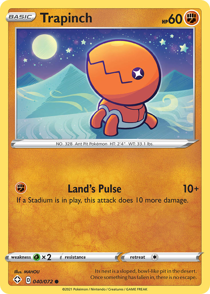 Trapinch (040/072) [Sword & Shield: Shining Fates] | Gamers Paradise
