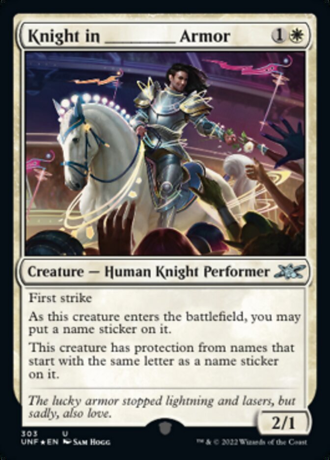 Knight in _____ Armor (Galaxy Foil) [Unfinity] | Gamers Paradise