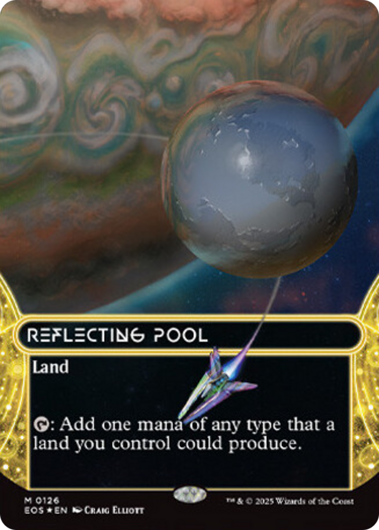 Reflecting Pool (0126) (Borderless) (Galaxy Foil) [Edge of Eternities: Stellar Sights] | Gamers Paradise
