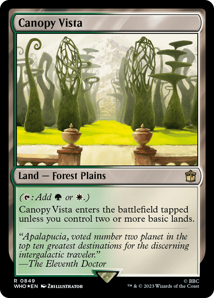 Canopy Vista (Surge Foil) [Doctor Who] | Gamers Paradise