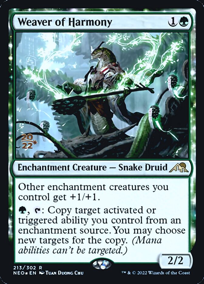 Weaver of Harmony [Kamigawa: Neon Dynasty Prerelease Promos] | Gamers Paradise