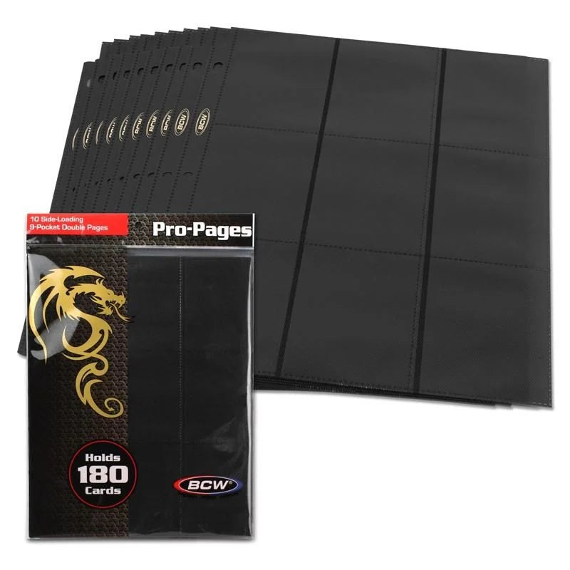 Side Loading 18-Pocket Pro Pages - Black | Gamers Paradise