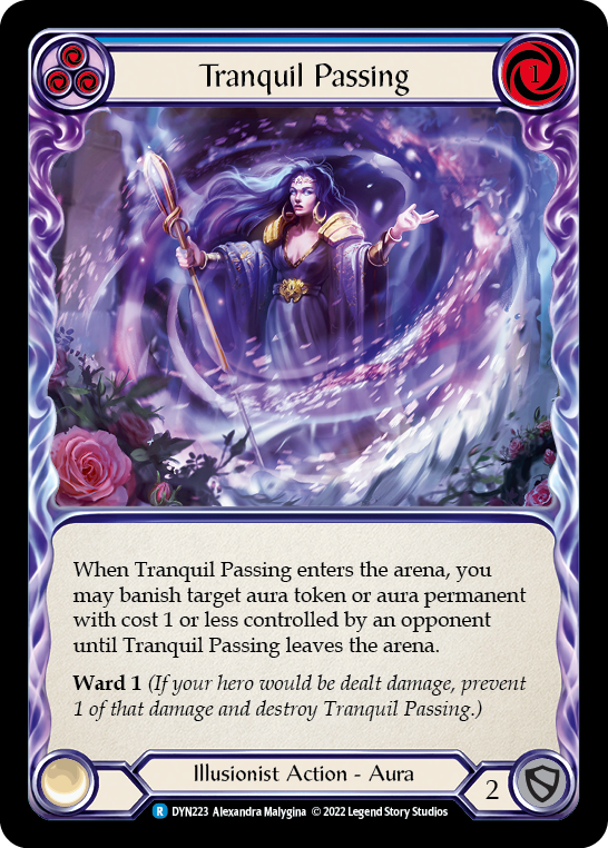 Tranquil Passing (Blue) [DYN223] (Dynasty)  Rainbow Foil | Gamers Paradise