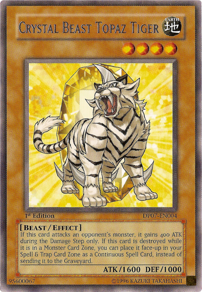 Crystal Beast Topaz Tiger [DP07-EN004] Rare | Gamers Paradise