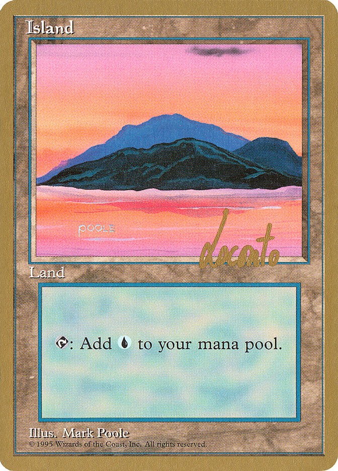 Island (ml369) (Michael Loconto) [Pro Tour Collector Set] | Gamers Paradise