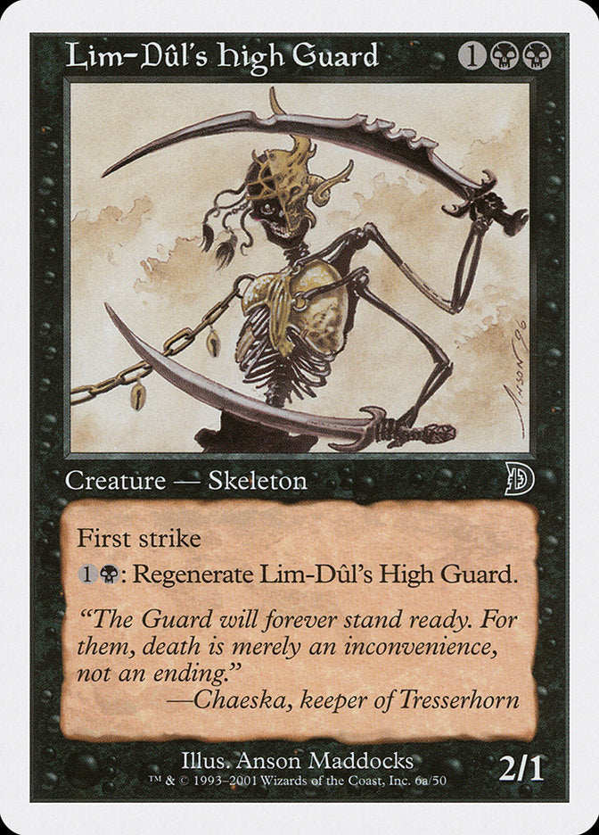 Lim-Dul's High Guard (Holding Sword) [Deckmasters] | Gamers Paradise