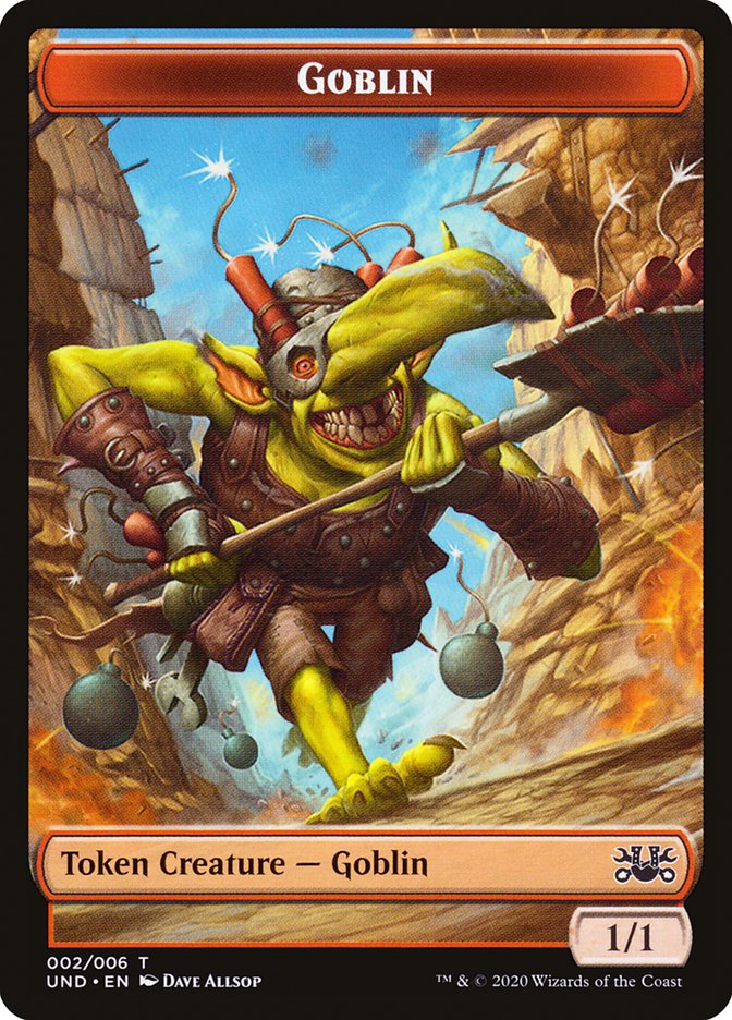 Goblin // Giant Teddy Bear Double-Sided Token [Unsanctioned Tokens] | Gamers Paradise