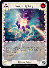 Weave Lightning (Yellow) [LGS076] (Promo)  Rainbow Foil | Gamers Paradise