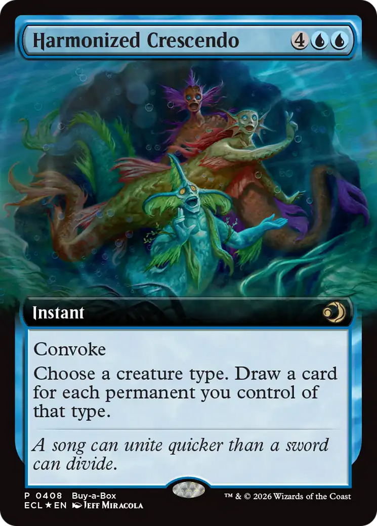 Harmonized Crescendo (Extended Art) (Buy-A-Box) [Lorwyn Eclipsed] | Gamers Paradise