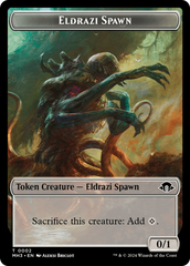 Eldrazi Spawn // Cat Warrior Double-Sided Token [Modern Horizons 3 Tokens] | Gamers Paradise