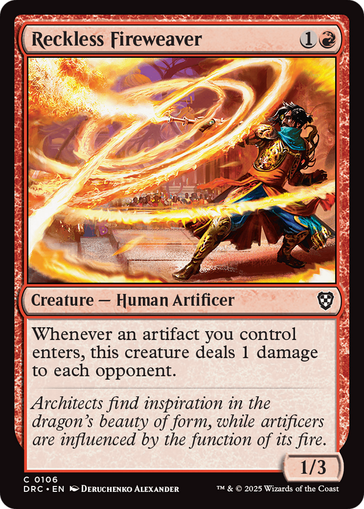 Reckless Fireweaver [Aetherdrift Commander] | Gamers Paradise