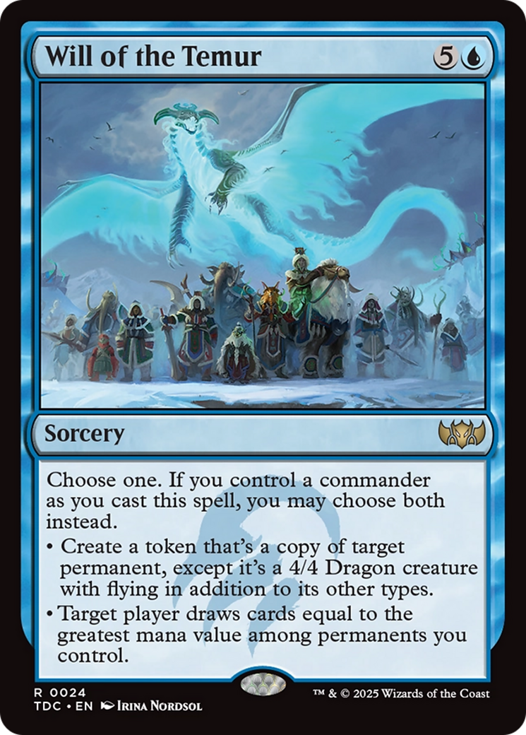 Will of the Temur [Tarkir: Dragonstorm Commander] | Gamers Paradise