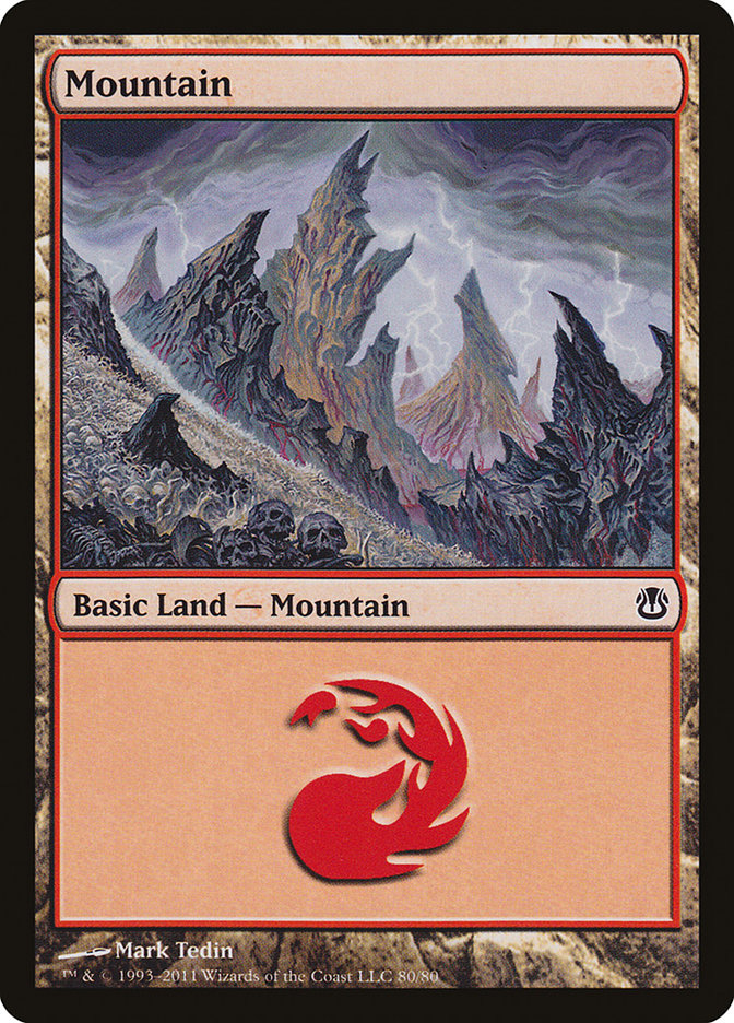 Mountain (80) [Duel Decks: Ajani vs. Nicol Bolas] | Gamers Paradise