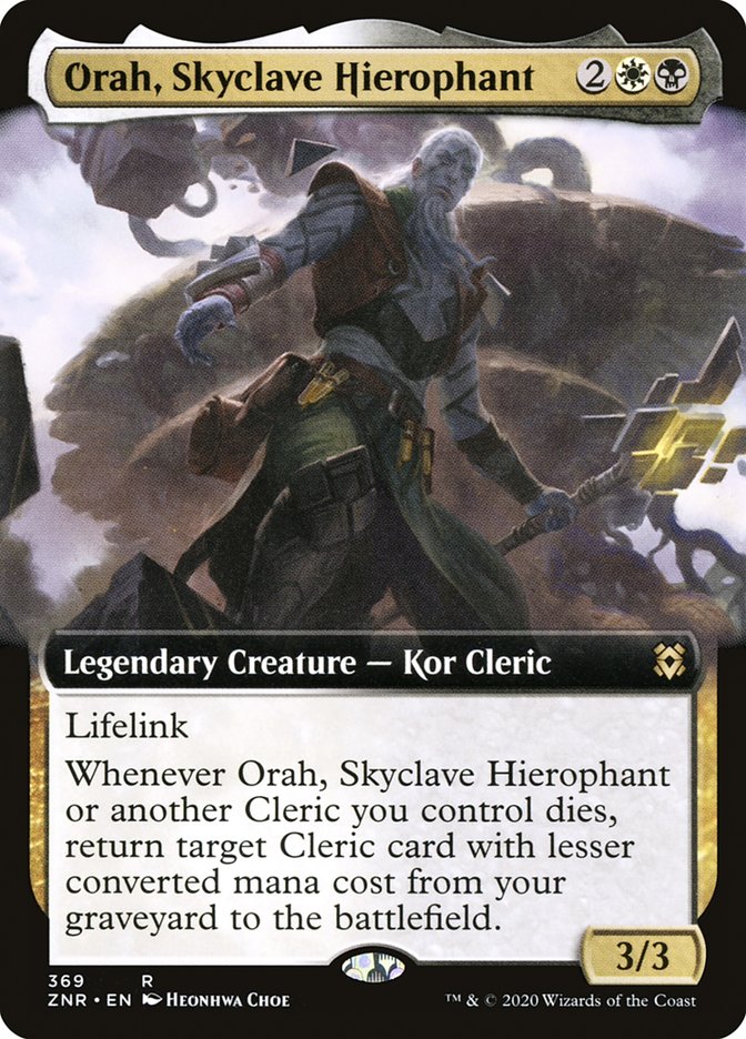 Orah, Skyclave Hierophant (Extended Art) [Zendikar Rising] | Gamers Paradise