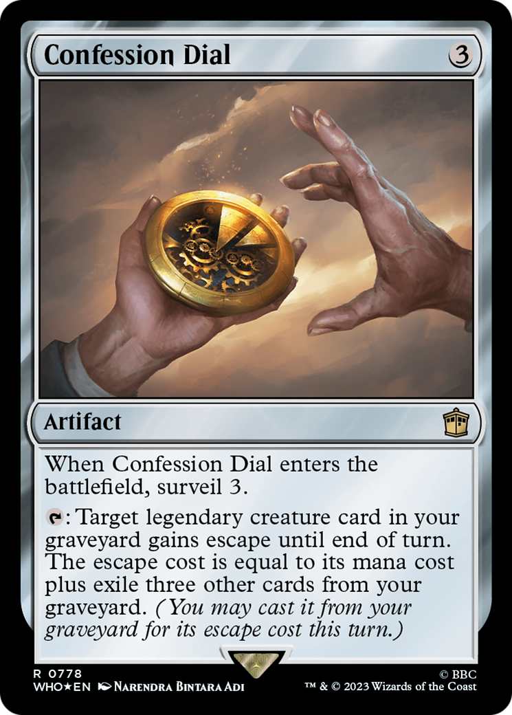 Confession Dial (Surge Foil) [Doctor Who] | Gamers Paradise