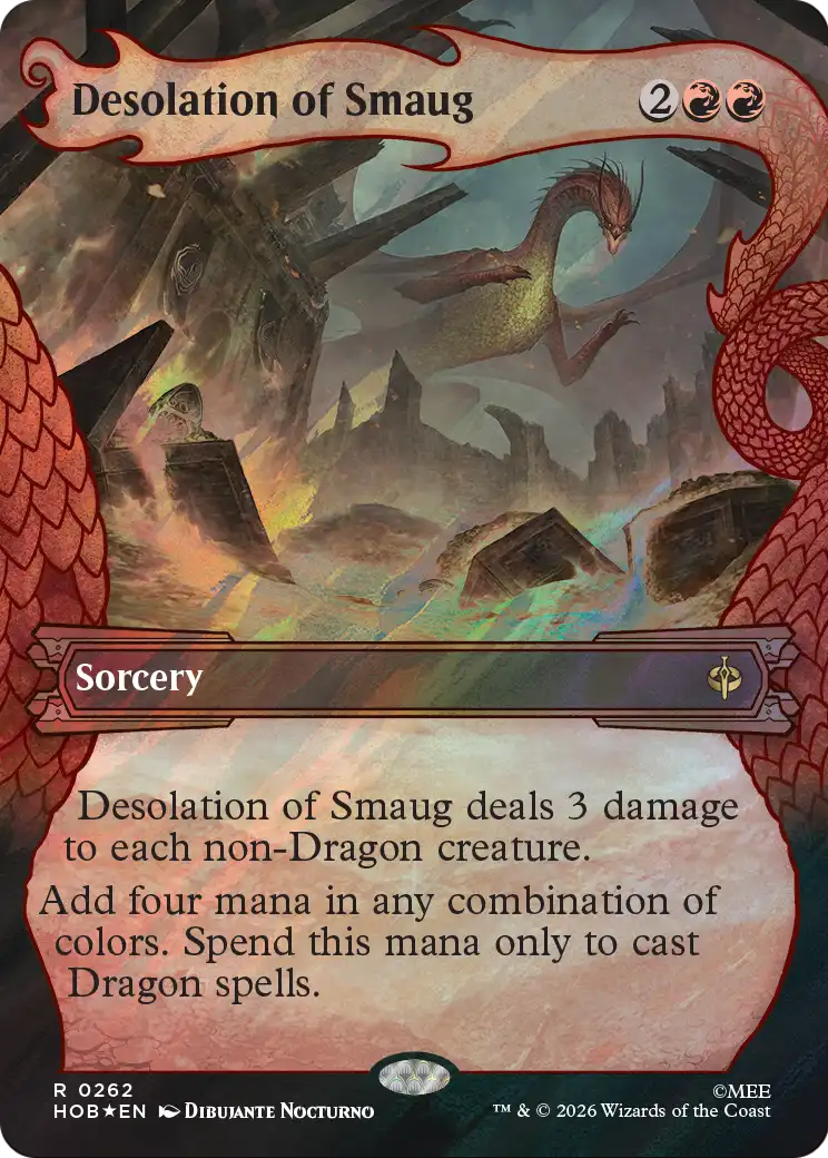 Desolation of Smaug (Showcase) (Surge Foil) [The Hobbit] | Gamers Paradise