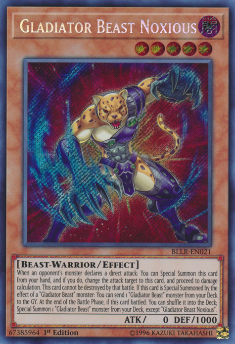 Gladiator Beast Noxious [BLLR-EN021] Secret Rare | Gamers Paradise