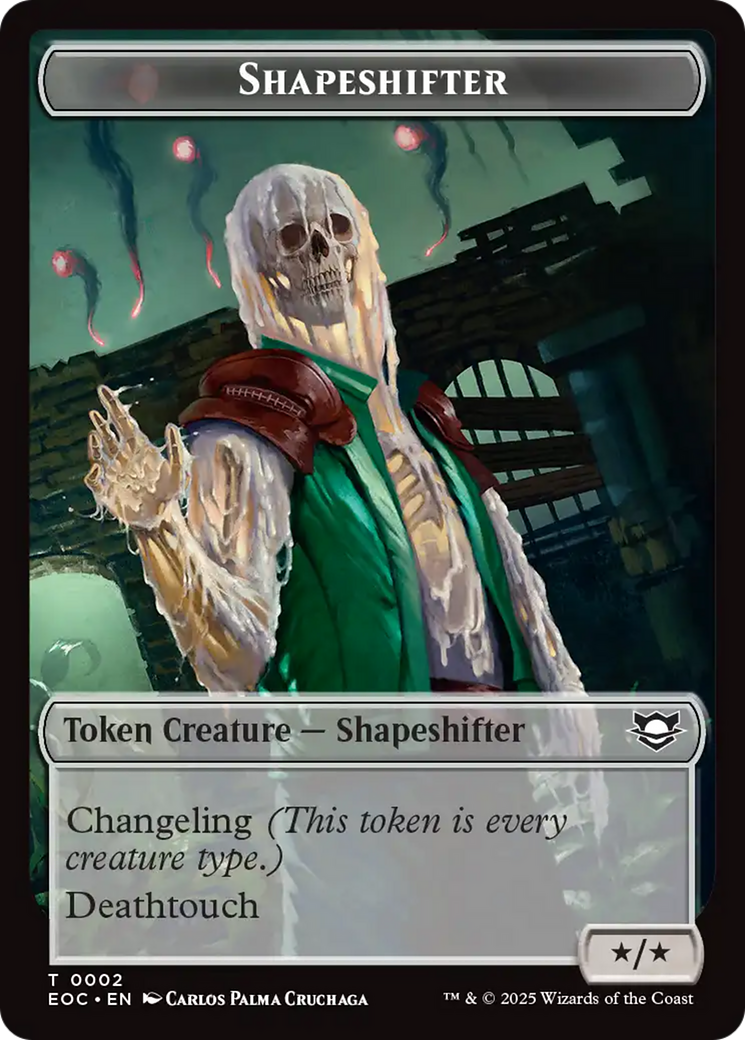 Shapeshifter // Golem (0013) Double-Sided Token [Edge of Eternities Commander Tokens] | Gamers Paradise