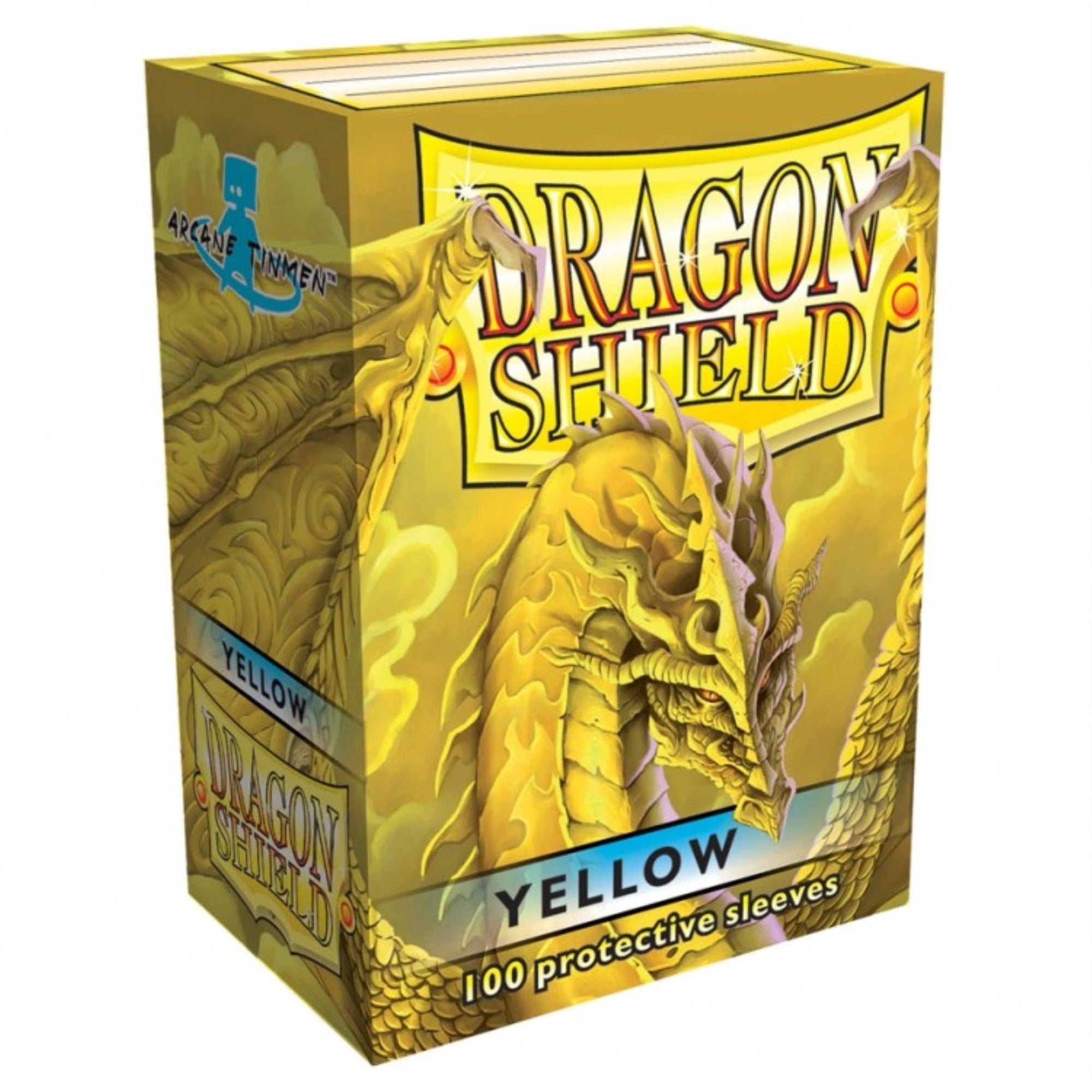 Dragon Shield: Standard 100ct Sleeves - Yellow (Classic) (Older Box Art) | Gamers Paradise