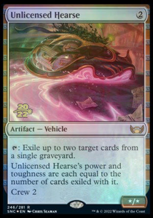 Unlicensed Hearse [Streets of New Capenna Prerelease Promos] | Gamers Paradise