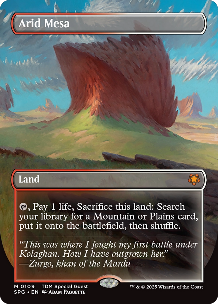 Arid Mesa (Borderless) [Tarkir: Dragonstorm Special Guests] | Gamers Paradise