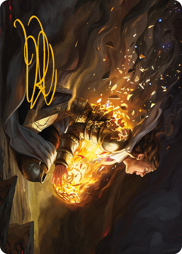 Vanish into Eternity Art Card (Gold-Stamped Signature) [Phyrexia: All Will Be One Art Series] | Gamers Paradise