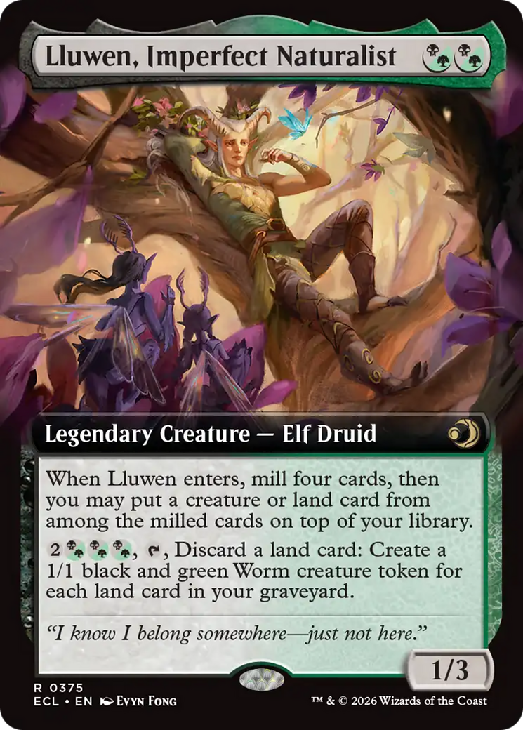 Lluwen, Imperfect Naturalist (Extended Art) [Lorwyn Eclipsed] | Gamers Paradise