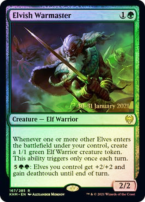 Elvish Warmaster [Kaldheim Prerelease Promos] | Gamers Paradise