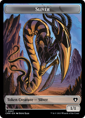 Copy (54) // Sliver Double-Sided Token [Commander Masters Tokens] | Gamers Paradise