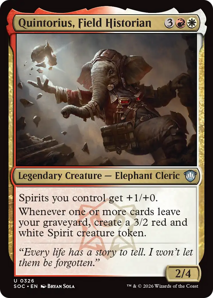 Quintorius, Field Historian [Secrets of Strixhaven Commander] | Gamers Paradise