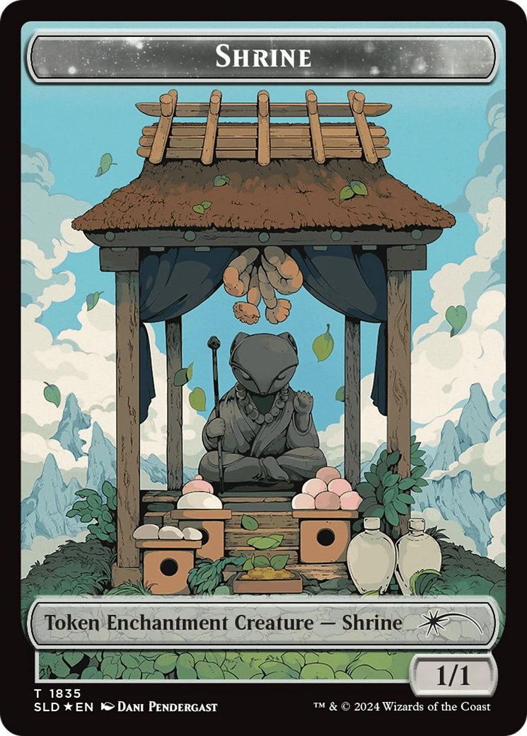 Shrine Token (Rainbow Foil) [Secret Lair: From Cute to Brute Tokens] | Gamers Paradise