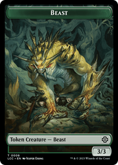 Beast // Merfolk (0003) Double-Sided Token [The Lost Caverns of Ixalan Commander Tokens] | Gamers Paradise