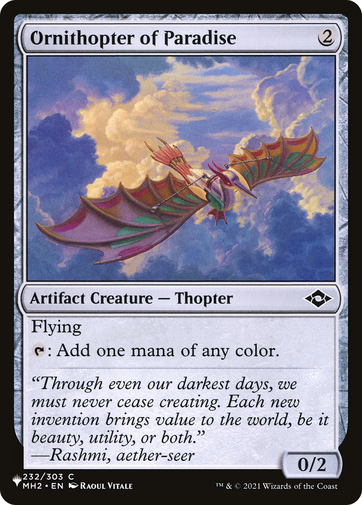 Ornithopter of Paradise [The List Reprints] | Gamers Paradise