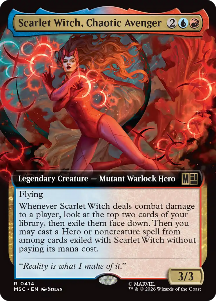 Scarlet Witch, Chaotic Avenger (Extended Art) [Marvel Super Heroes Commander] | Gamers Paradise
