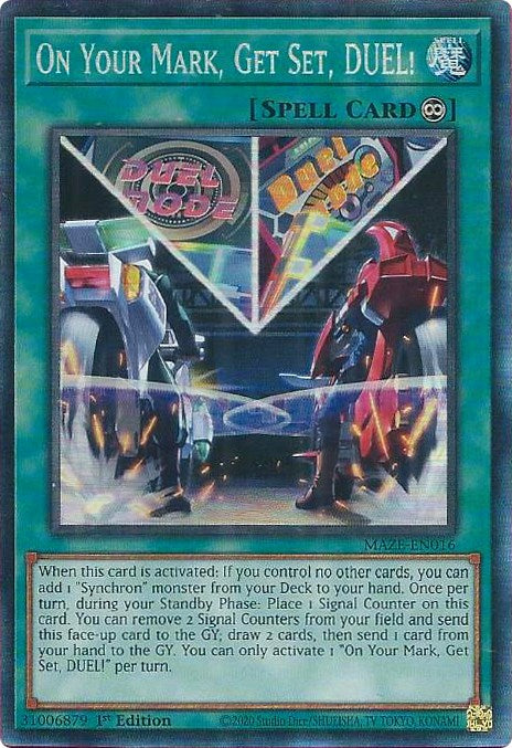 On Your Mark, Get Set, DUEL! [MAZE-EN016] Collector's Rare | Gamers Paradise