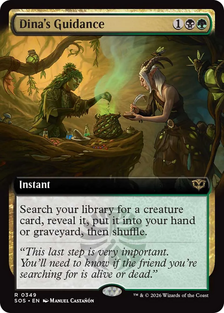 Dina's Guidance (Extended Art) [Secrets of Strixhaven] | Gamers Paradise