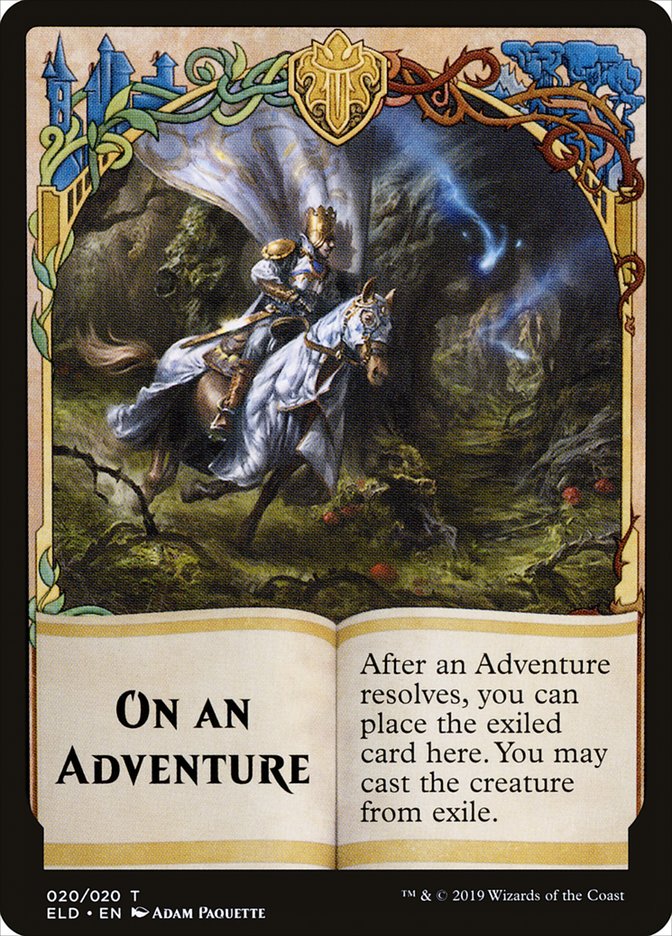 On an Adventure Token [Throne of Eldraine Tokens] | Gamers Paradise