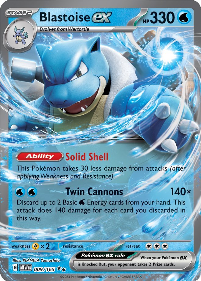 Blastoise ex (009/165) [Scarlet & Violet 151] | Gamers Paradise