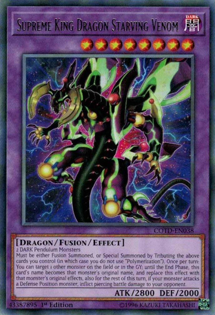 Supreme King Dragon Starving Venom [COTD-EN038] Rare | Gamers Paradise