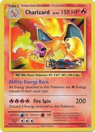 Charizard (11/108) (XY Evolutions Prerelease) [XY: Black Star Promos] | Gamers Paradise