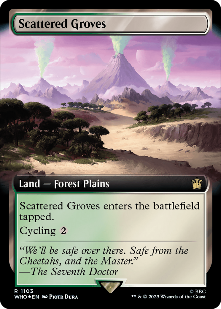 Scattered Groves (Extended Art) (Surge Foil) [Doctor Who] | Gamers Paradise