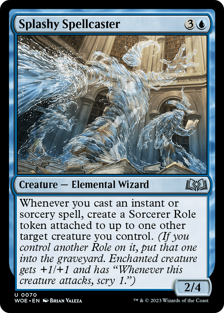 Splashy Spellcaster [Wilds of Eldraine] | Gamers Paradise