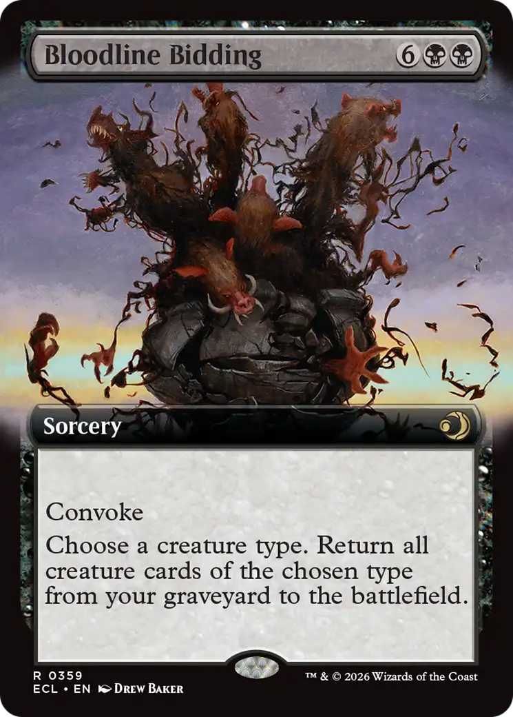 Bloodline Bidding (Extended Art) [Lorwyn Eclipsed] | Gamers Paradise
