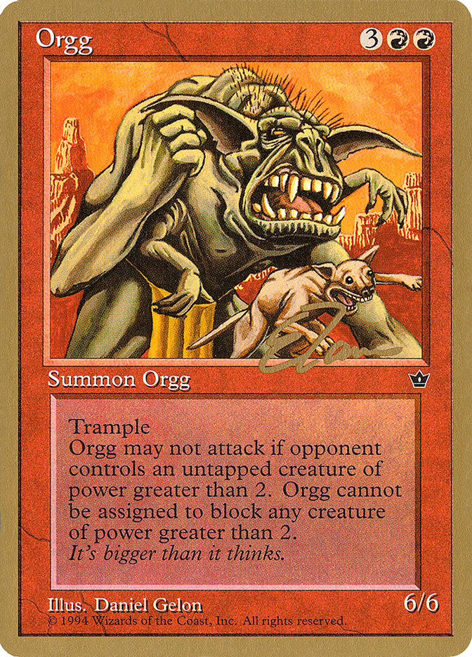 Orgg (Eric Tam) [Pro Tour Collector Set] | Gamers Paradise