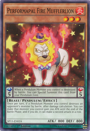 Performapal Fire Mufflerlion [SP15-EN024] Common | Gamers Paradise