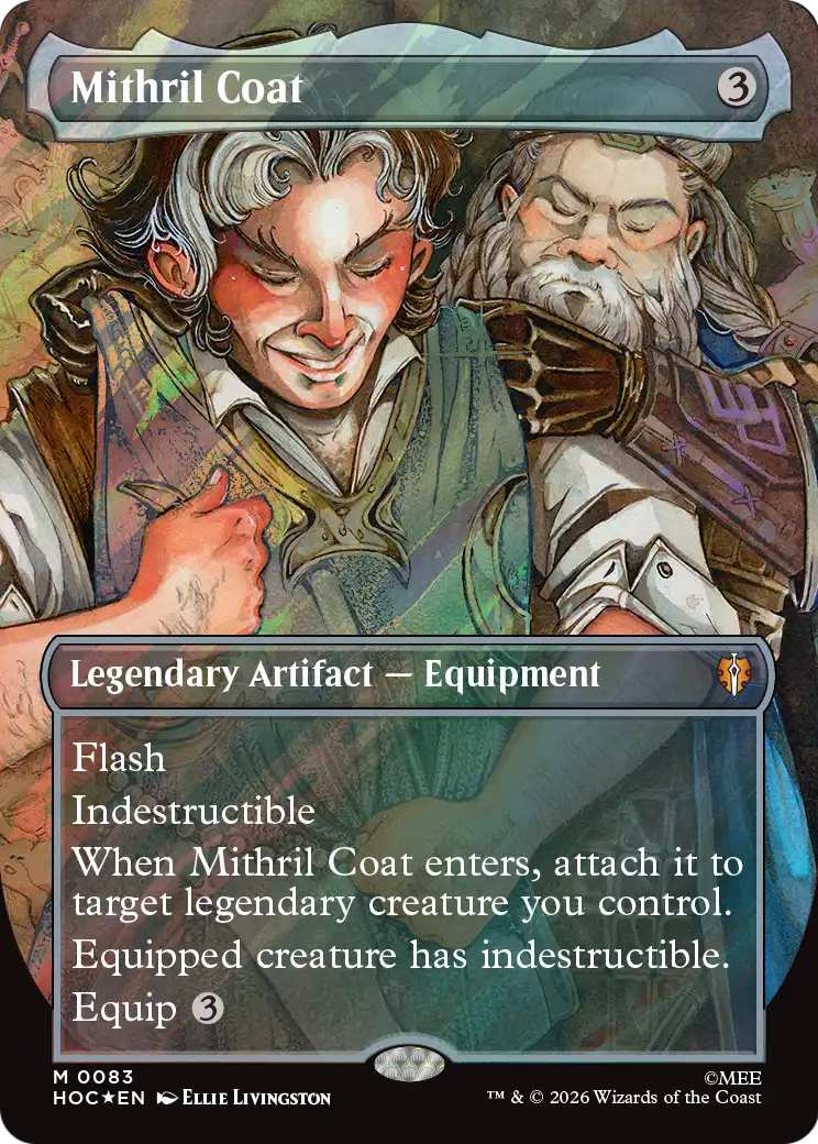 Mithril Coat (Borderless) (Surge Foil) [The Hobbit: Eternal-Legal] | Gamers Paradise