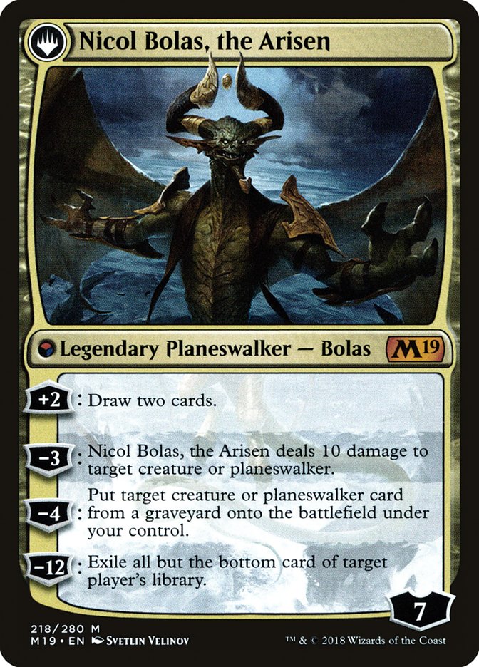 Nicol Bolas, the Ravager // Nicol Bolas, the Arisen [Core Set 2019 Prerelease Promos] | Gamers Paradise