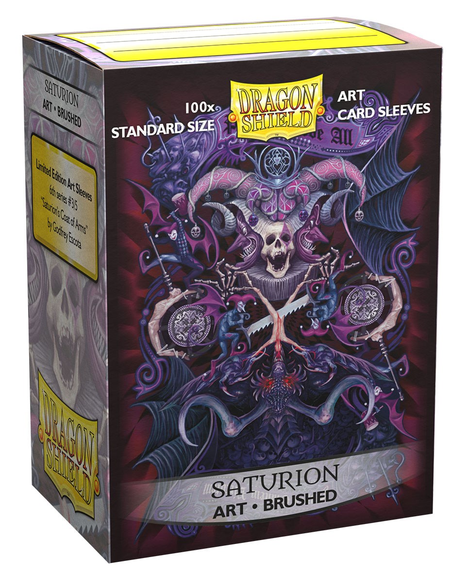 Dragon Shield: Standard 100ct Brushed Art Sleeves - Saturion | Gamers Paradise