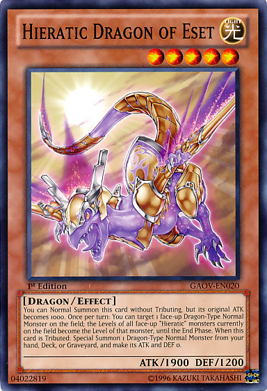 Hieratic Dragon of Eset [GAOV-EN020] Common | Gamers Paradise